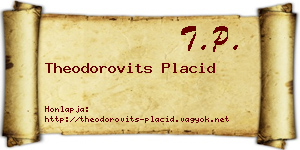 Theodorovits Placid névjegykártya